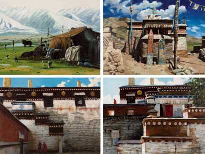 石建都 2005年作 西藏风情